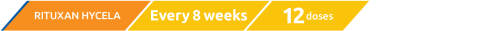 Rituxan Hycela every eight weeks for twelve doses